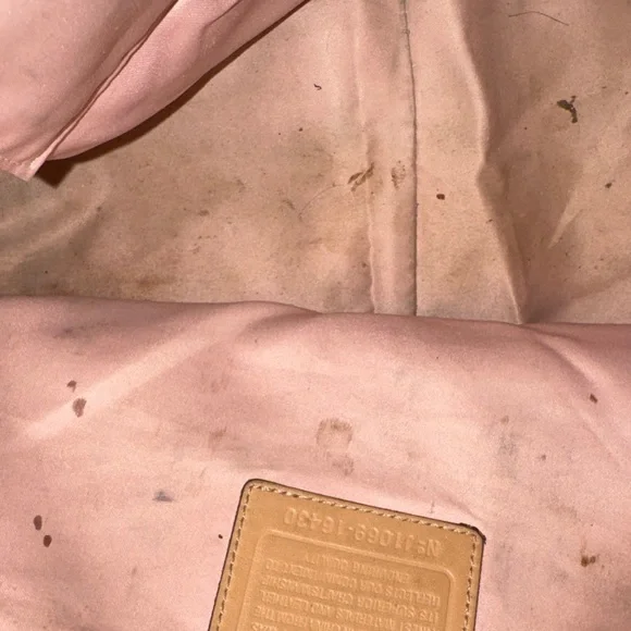 Rehab Coach Tan Leather Tote Bag - Picture 6 of 16